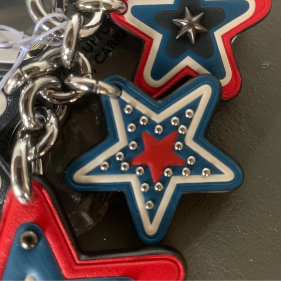 HTF Coach Americana Cluster Star Bag Charm - Picture 4 of 8